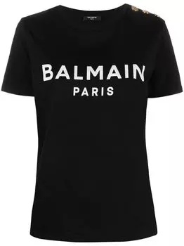 Футболка женская Balmain, черный