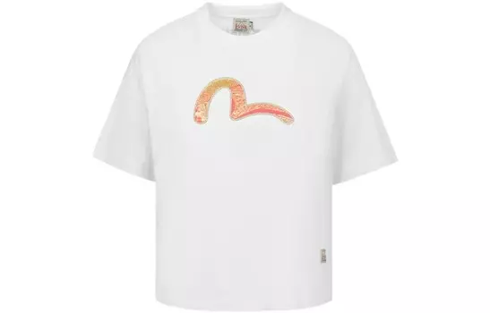 Футболка женская белая Evisu
