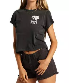 Футболка женская Billabong, цвет off black