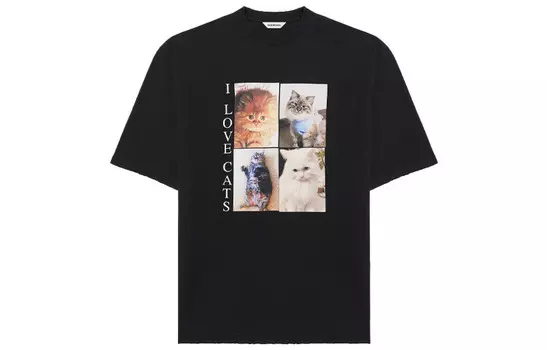 Футболка женская черная Balenciaga