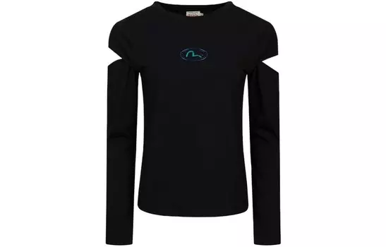 Футболка женская черная Evisu