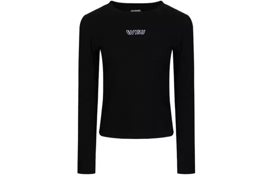 Футболка женская черная Evisu