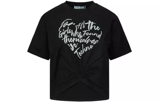 Футболка женская черная Evisu