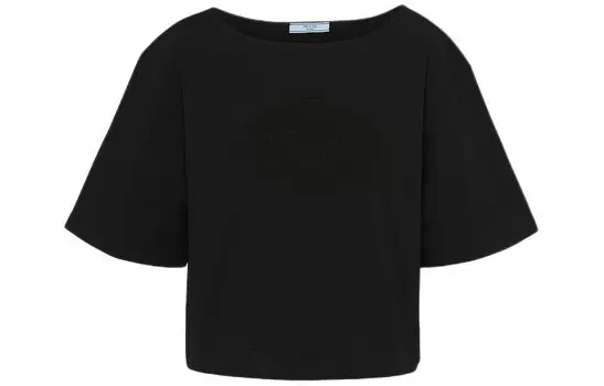 Футболка женская черная Prada