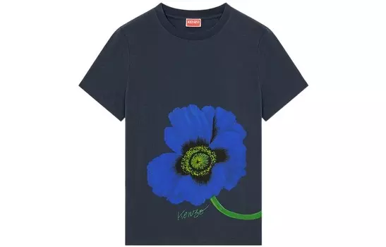 Футболка женская Kenzo, темно-синий