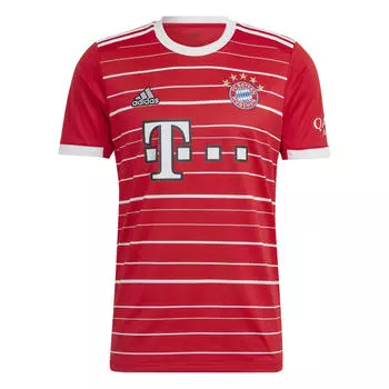 Футболка женская/мужская - Bayern Munich Home 2022 ADIDAS, красный Белый