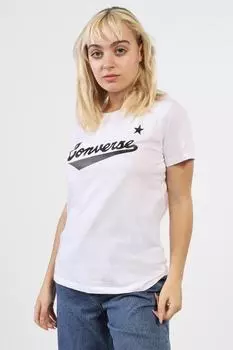Футболка женская/взрослая девочка converse, экрю