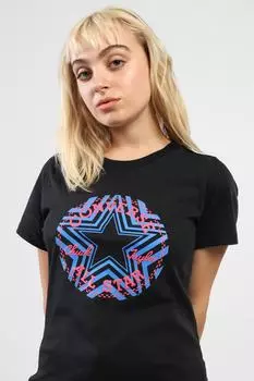 Футболка женская/взрослая девочка converse, черный