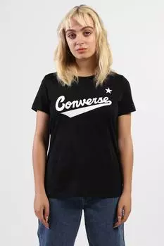 Футболка женская/взрослая девочка converse, черный