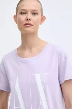 Футболки Armani Exchange, фиолетовый