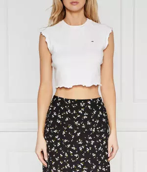 Футболки Cropped fit Tommy Jeans, белый