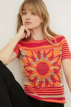 Футболки Desigual, оранжевый