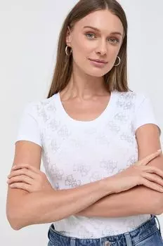 Футболки Guess, белый