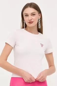 Футболки Guess, розовый