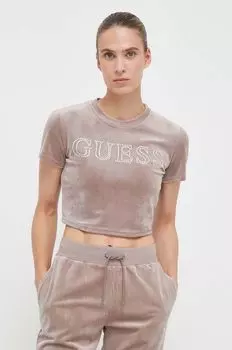 Футболки Guess, розовый