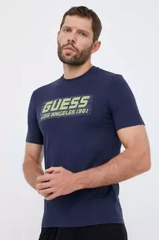 Футболки Guess, темно-синий