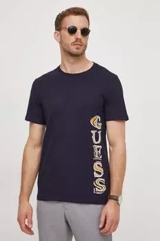 Футболки Guess, темно-синий