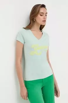 Футболки Guess, зеленый
