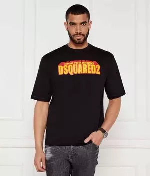 Футболки Loose fit Dsquared2, черный