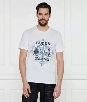Футболки Regular fit Guess Jeans, белый