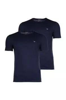 Футболки с овальным вырезом, 2 шт Emporio Armani, синий