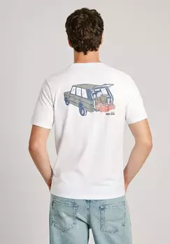 Футболки с принтом ARMIND Pepe Jeans, белый