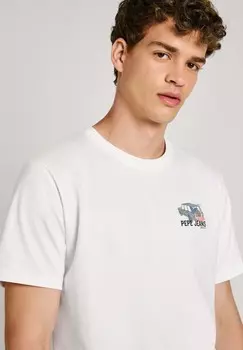 Футболки с принтом ARSHINE Pepe Jeans, белый