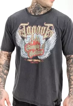 Футболки с принтом DELLANO Tapout, серый