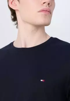 Футболки с принтом ESSENTIAL TEE Tommy Hilfiger, темно-синий