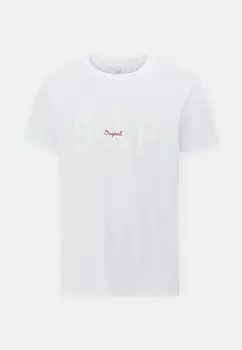 Футболки с принтом EVERYDAY SOFT ORIGINAL ARCH GAP, белый