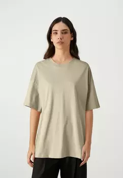 Футболки с принтом JJCASPER CHARGE TEE CREW NECK UNISEX Jack & Jones, коричневый