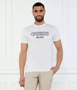 Футболки Slim fit Guess Jeans, белый