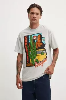 Футболки Superdry, серый