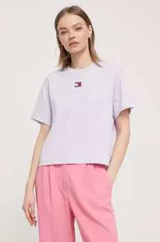 Футболки Tommy Jeans, фиолетовый