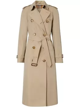 Габардиновый тренч Burberry, бежевый