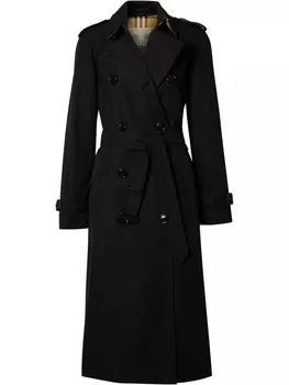 Габардиновый тренч Burberry, черный