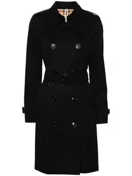 Габардиновый тренч Burberry, черный