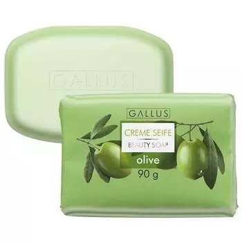 Gallus, Кусковое мыло, Оливковое, 90 г