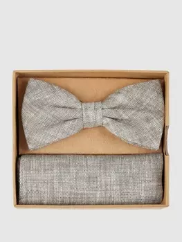 Галстук-бабочка с нагрудным платком в комплекте Prince Bowtie, зеленый лайм