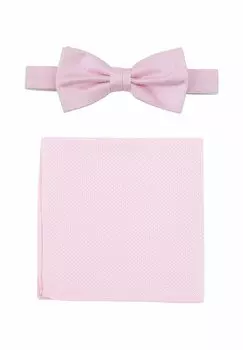Галстук-бабочка SET - Pocket square Seidenfalter, светло-розовый