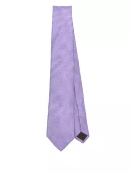 Галстук Canali из шелка, фиолетовый