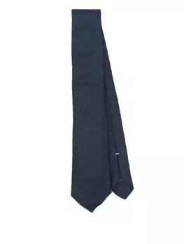 Галстук Canali из шелка, синий