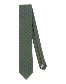Галстук Canali, зеленый