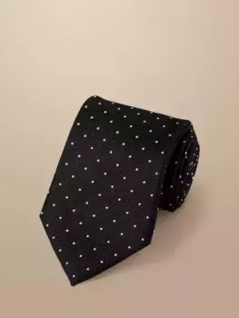 Галстук Charles Tyrwhitt Spot Silk, черный