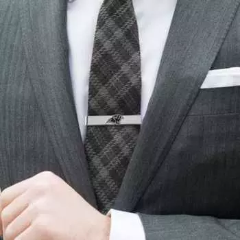 Галстук Cufflinks Carolina Panthers