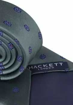 Галстук FLOWER Hackett London, зеленый