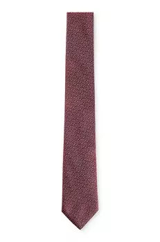 Галстук Hugo Boss Patterned In Pure Silk, красный