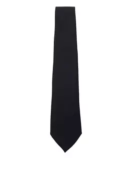 Галстук из шерсти Canali, черный
