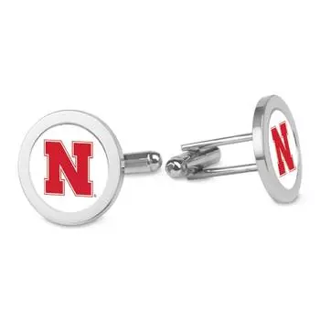 Галстук Jardine Nebraska Huskers, серебряный