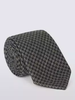 Галстук John Lewis Silk Blend Dogtooth, цвет beige/multi